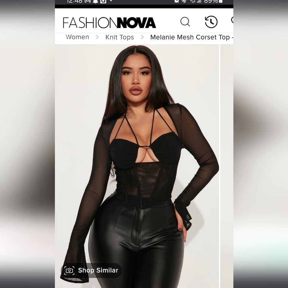 2 Black Fashion Nova Tops NWT 2X